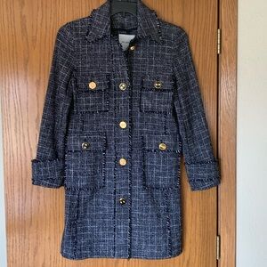 ST JOHN. Jacket.  Size 2. Blue and White.  Gorgeous!!